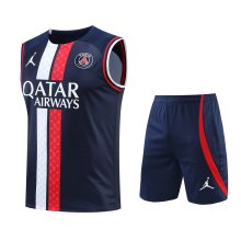 23/24 PSG Paris Jordan Blue 1:1 Quality Training Vest（A-Set）