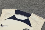 23/24 PSG Paris Beige 1:1 Quality Training Vest（A-Set）