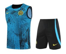 23/24 Inter Milan Blue 1:1 Quality Training Vest（A-Set）