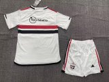 23/24 Sao Paulo Home Kids Soccer Jersey
