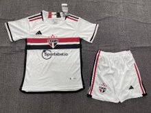 23/24 Sao Paulo Home Kids Soccer Jersey
