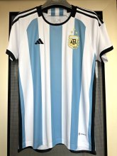 22/23 Argentina Home Fans 3-Stars 1:1 Quality Soccer Jersey