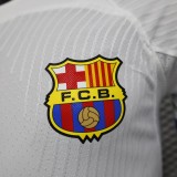 23/24 Barcelona Away White Player 1:1 Quality Soccer Jersey