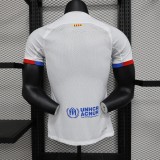 23/24 Barcelona Away White Player 1:1 Quality Soccer Jersey