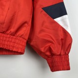 23/24 Flamengo Red Windbreaker（袖子白色）