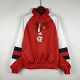 23/24 Flamengo Red Windbreaker（袖子白色）
