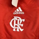 23/24 Flamengo Red Windbreaker（袖子白色）