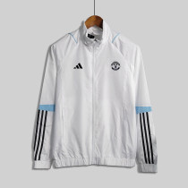 23/24 Manchester United White Windbreaker