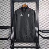 23/24 Juventus Black Windbreaker
