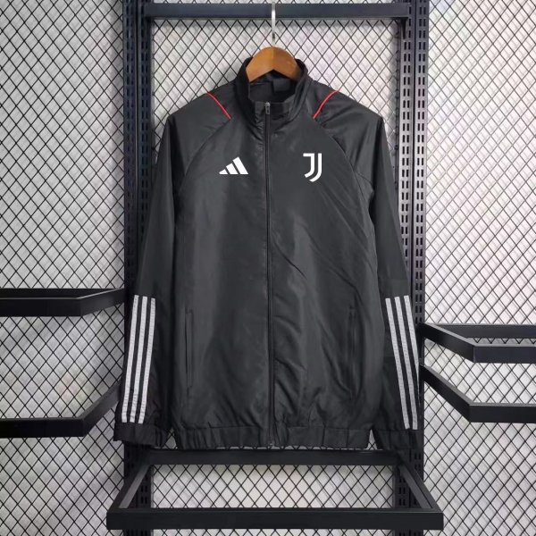 23/24 Juventus Black Windbreaker