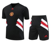 23/24 Manchester UnitedRed Black 1:1 Quality Training Jersey（A-Set）