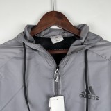 2023 Adidas Gray New Windbreaker（袖子小阿迪款）