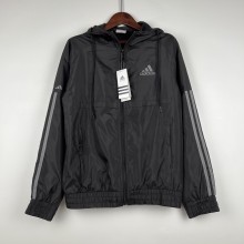 2023 Adidas Black New Windbreaker（袖子小阿迪款）