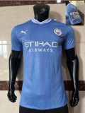 23/24 Manchester City Home Player 1:1 Quality Soccer Jersey With CHAMPIONS#23 Printing