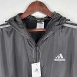 2023 Adidas Black New Windbreaker（袖子大阿迪款）
