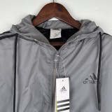 2023 Adidas Gray New Windbreaker（袖子大阿迪款）