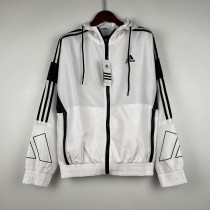 2023 Adidas White New Windbreaker（袖子大阿迪款）