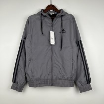 2023 Adidas Gray New Windbreaker（袖子小阿迪款）