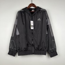 2023 Adidas Black New Windbreaker（袖子大阿迪款）