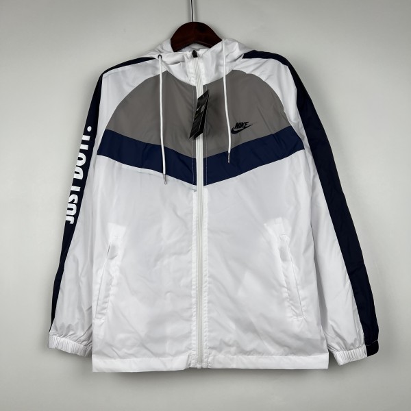 2023 Nike White-Gray New Windbreaker