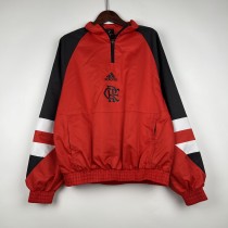 23/24 Flamengo Red Windbreaker（袖子黑色）