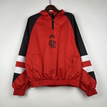 23/24 Flamengo Red Windbreaker（袖子黑色）