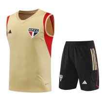 23/24 Sao Paulo Yellow 1:1 Quality Training Vest(A-Set) 23/24 Sao Paulo Yellow 1:1 Quality Training Vest(A-Set)