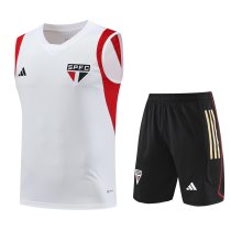 23/24 Sao Paulo White 1:1 Quality Training Vest(A-Set) 23/24 Sao Paulo White 1:1 Quality Training Vest(A-Set)
