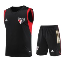 23/24 Sao Paulo Black 1:1 Quality Training Vest(A-Set) 23/24 Sao Paulo Black 1:1 Quality Training Vest(A-Set)