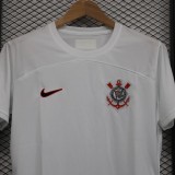 23/24 Corinthians Home White 1:1 Quality Women Soccer Jersey