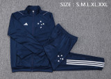 23/24 Cruzeiro Blue Jacket Tracksuit 1:1 Quality