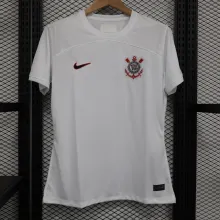 23/24 Corinthians Home White 1:1 Quality Women Soccer Jersey