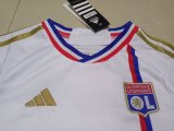 23/24 Lyonnais Home 1:1 Kids Soccer Jersey