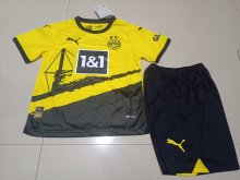 23/24 Dortmund Home Yellow 1:1 Kids Soccer Jersey