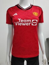 23/24 Manchester United Home Red 1:1 Quality Women Soccer Jersey