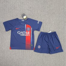23/24 PSG Home Blue 1:1 Kids Soccer Jersey