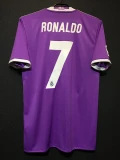 2016/17 Real Madrid Away Purple 1:1 Kids Retro Soccer Jersey
