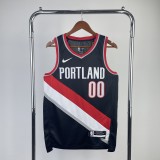 2023 NBA Trail Blazers Black HENDERERSON#00 Men Jersey Top Quality Hot Pressing Number And Name