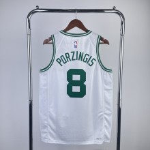 2023 NBA Celtics White PORZINGIS#8 Men Jersey Top Quality Hot Pressing Number And Name