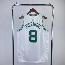 2023 NBA Celtics White PORZINGIS#8 Men Jersey Top Quality Hot Pressing Number And Name