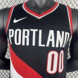 2023 NBA Trail Blazers Black HENDERERSON#00 Men Jersey Top Quality Hot Pressing Number And Name