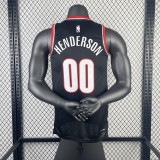 2023 NBA Trail Blazers Black HENDERERSON#00 Men Jersey Top Quality Hot Pressing Number And Name