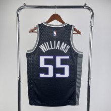 2023 NBA Kings Black WILLIAMS#55 Men Jersey Top Quality Hot Pressing Number And Name
