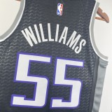2023 NBA Kings Black WILLIAMS#55 Men Jersey Top Quality Hot Pressing Number And Name