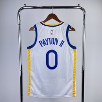 2023 NBA Golden State Warriors White PAYTON II#0 Men Jersey Top Quality Hot Pressing Number And Name