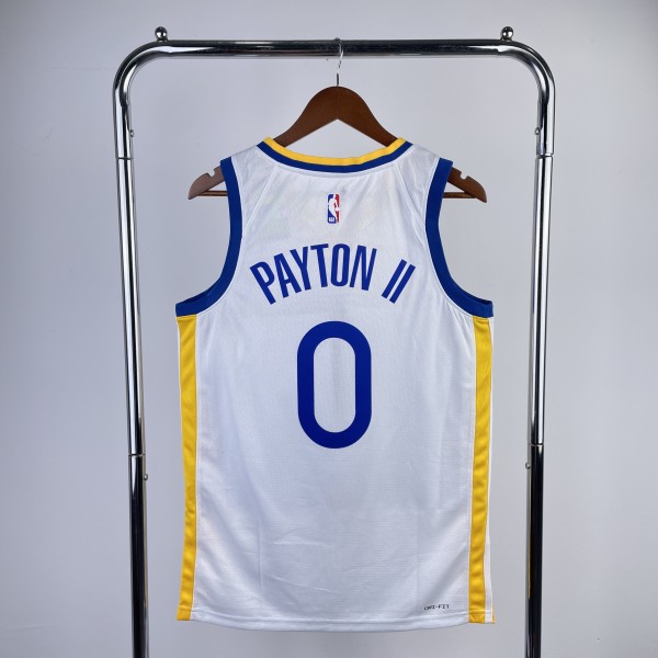2023 NBA Golden State Warriors White PAYTON II#0 Men Jersey Top Quality Hot Pressing Number And Name