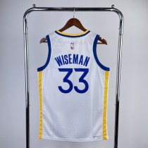 2023 NBA Golden State Warriors White WISEMAN#33 Men Jersey Top Quality Hot Pressing Number And Name