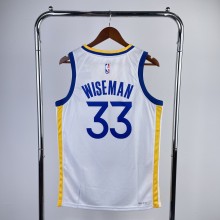 2023 NBA Golden State Warriors White WISEMAN#33 Men Jersey Top Quality Hot Pressing Number And Name