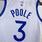 2023 NBA Golden State Warriors White POOLE#3 Men Jersey Top Quality Hot Pressing Number And Name