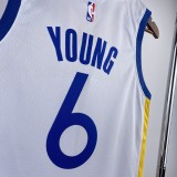 2023 NBA Golden State Warriors White YOUNG#6 Men Jersey Top Quality Hot Pressing Number And Name